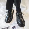 Fashion Dress Shoes New In Leather Men Business Platform Thick Sole Man Casual Shoe Formal Pu Social Classic Original Common Size 45