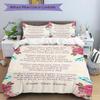3pcs To My Sister Bedding Set, 1 Soft Quilt Cover + 2 Pillowcases, Machine Washable, Suitable for All Seasons