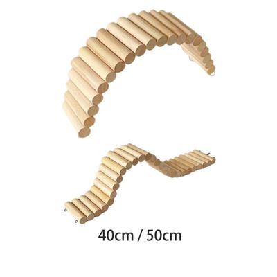 Hamster Suspension Bridge Swing Layers Natural Squirrel Toy Animal Accessories