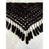 Used Shawl with Pom-poms and a Large Pom-pom