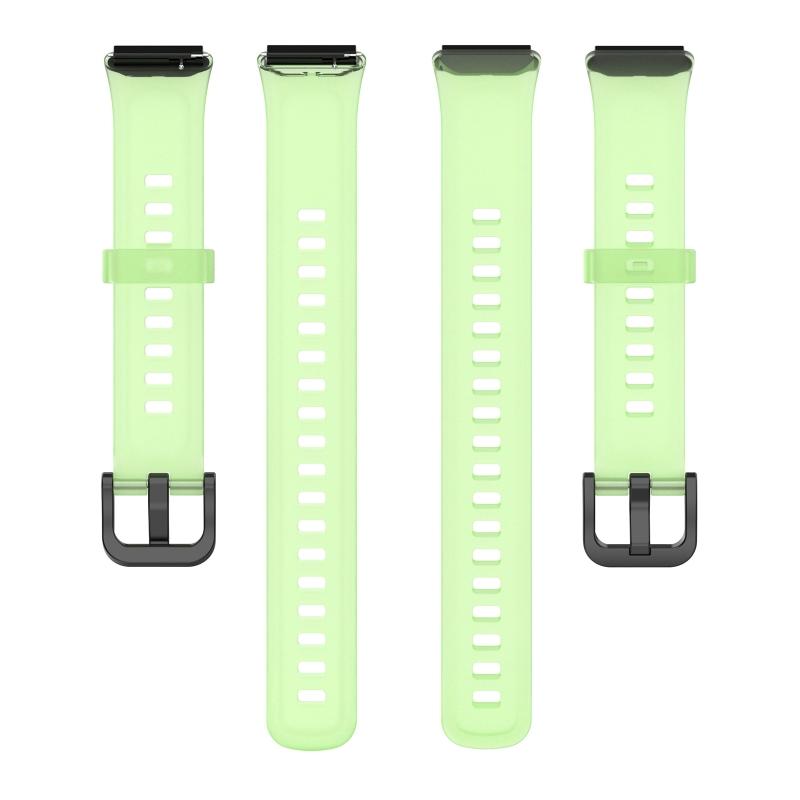 Schnellverschluss Smartband Ersatzband Durchscheinendes Silikon Armband Armreif für Huaweiband 7 Weiches Armband 1 Stück