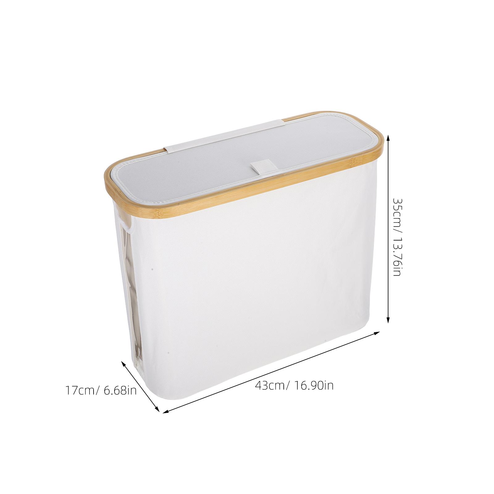 

Simple Design Toilet Paper Storage Basket Foldable Dustproof Tissue Holder for Bathroom Bedroom Kitchen Space Saving Waterproof бежевий