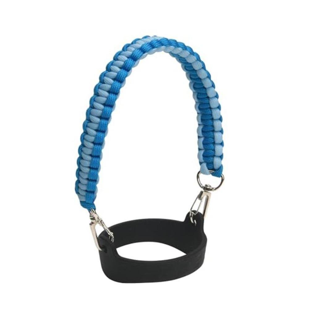 Hand-Free Woven Water Bottle Sling Rope Stretchable Reusable Braided Water Bottle Handle Strap Color Blocking Universal