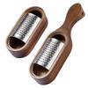 Acacia Wood Cheese Grater with Stainless Steel Storage Slicer Shredder