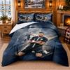 Gedrucktes 3-teiliges Bettwäsche-Set Kylian Mbappe Muster Bettlaken Kissenbezug Für Schlafzimmer Dekor
