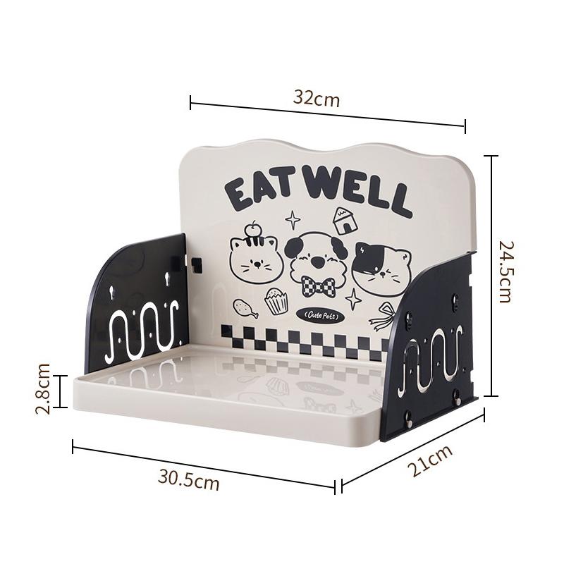 Pet Feeding Table For Cats And Dogs, Prevents Food Spills, Easy To Assemble And Clean, And Prevents Tipping Over.