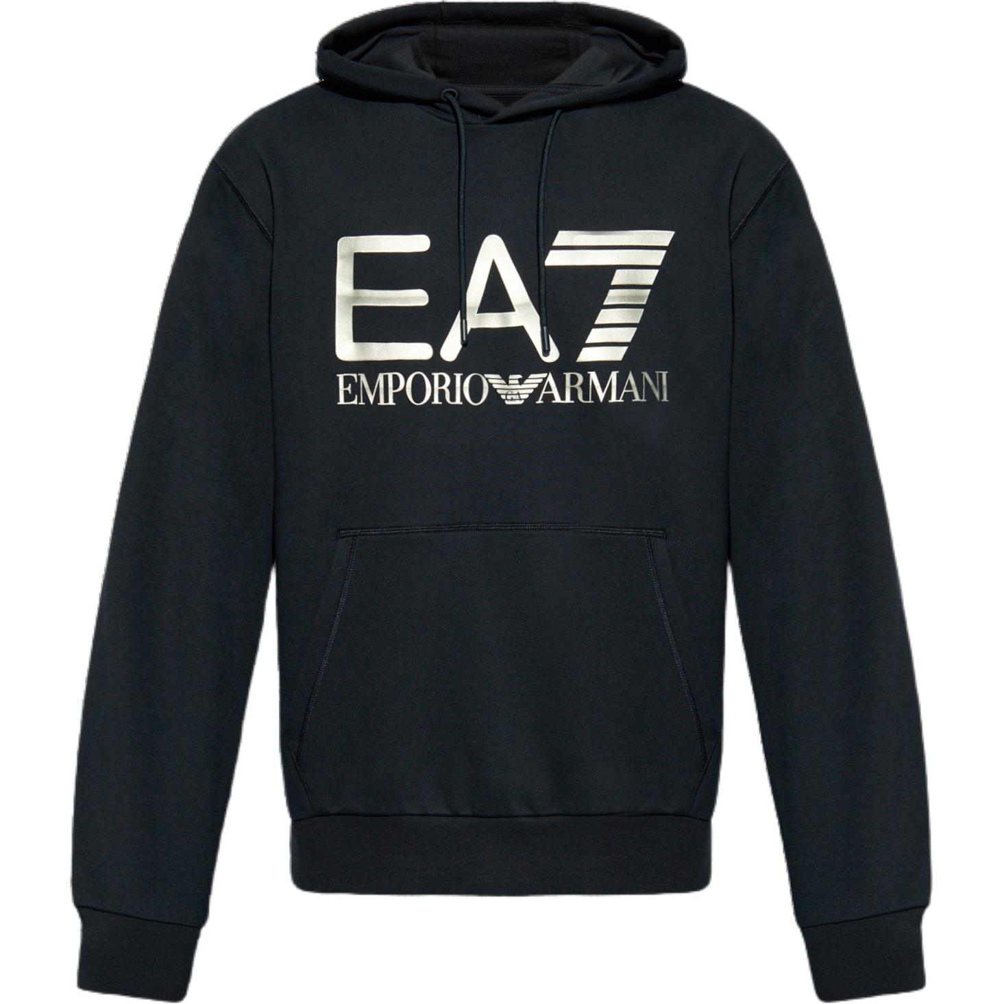 Emporio Armani Letter Print Drop Shoulder Long Sleeve Pullover Sweatshirt Men sweatshirt Dark-Blue 6DPM16-PJSHZ-1562 L 12600₽