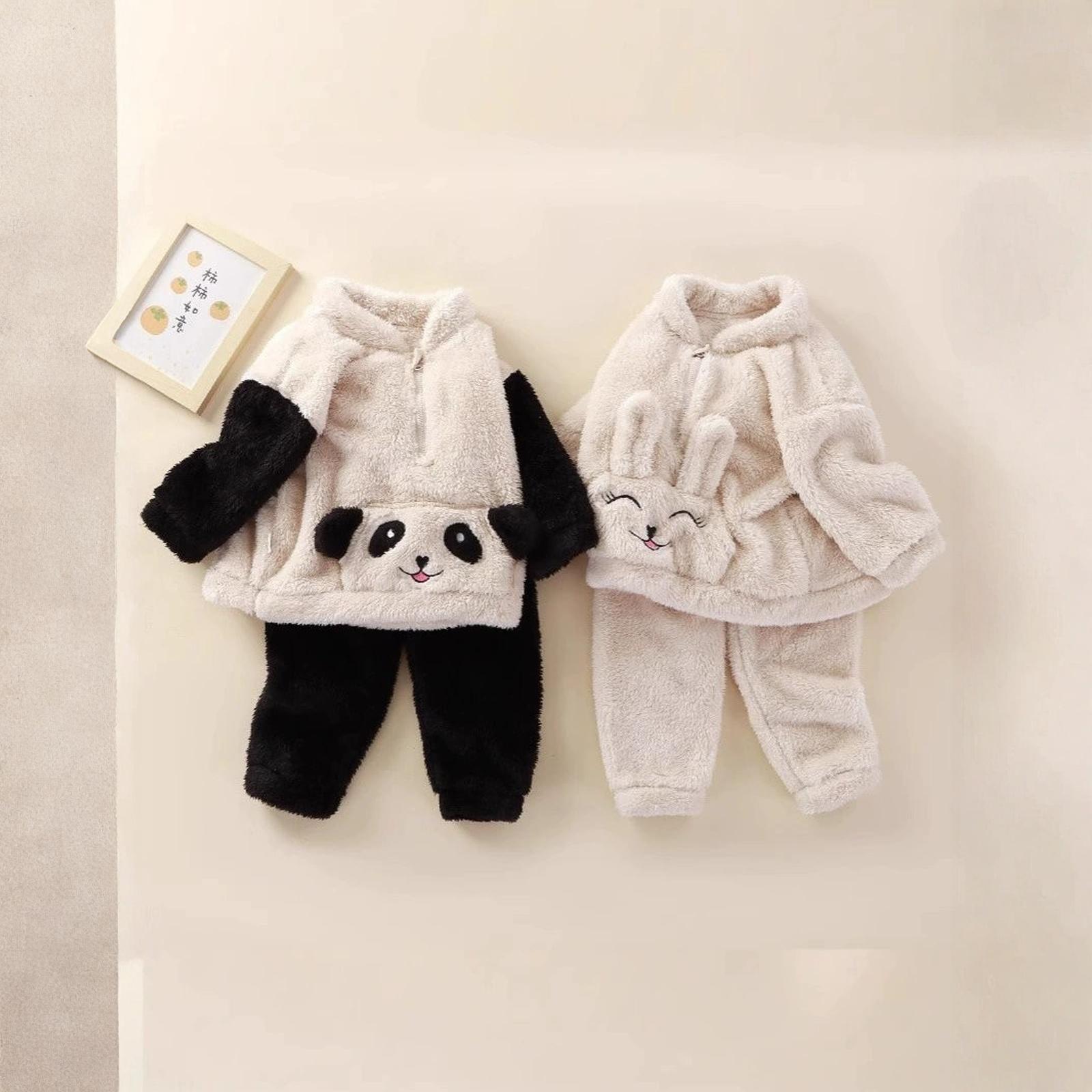 

Baby Cute Wool Knit Toddler Pajama Loungewear Set 90 білий