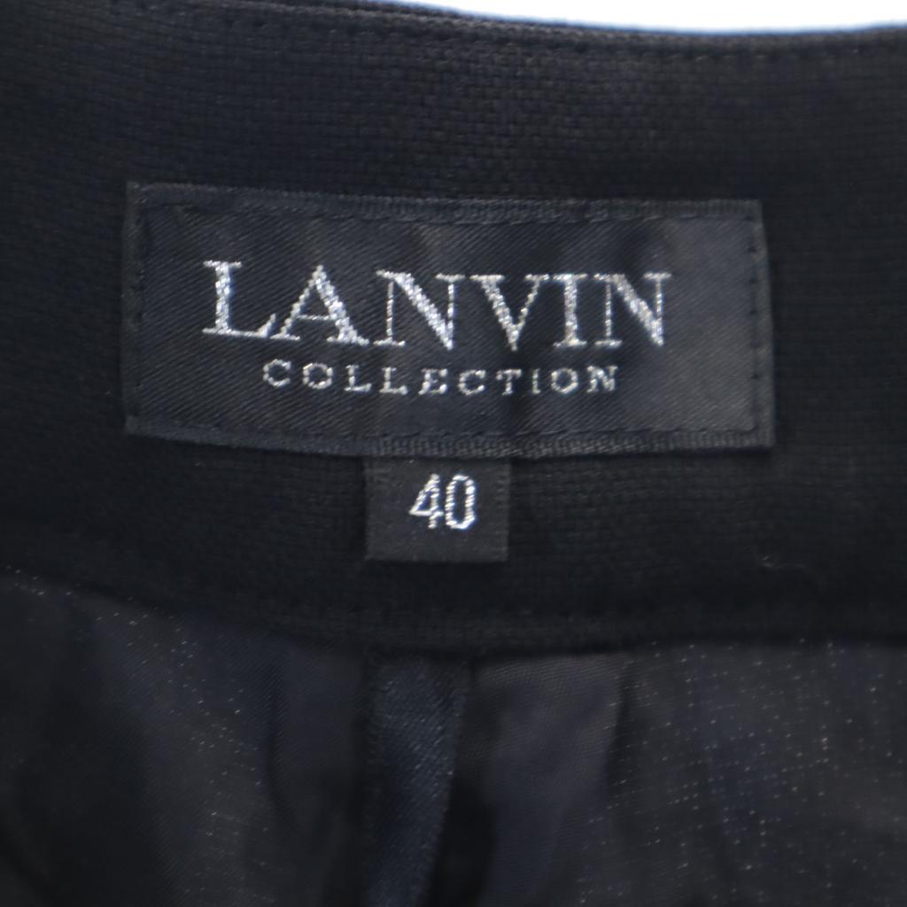 LANVIN LA COLLECTION 90s Made In Japan Old Slacks Pants 40 Black Women Used