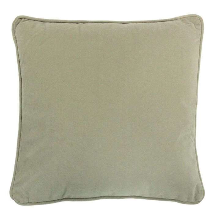 Coussin en velours extra-doux gris foncé 40x40