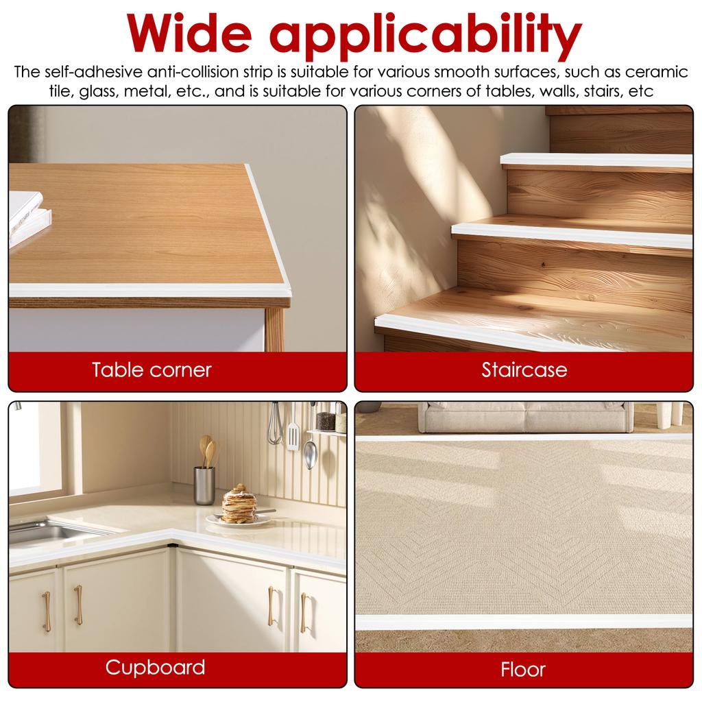 Protector de Colț de Perete Autoadeziv 6M Garnitură de Margine de Perete Autoadezivă Garnitură de Colț Peel and Stick Protector Flexibil pentru Marginea Colțului