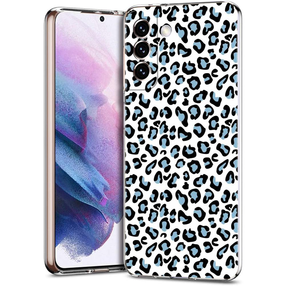 Phone Case For Samsung Galaxy S24 Ultra S23 FE S22 S20 S21 5G S10 S9 Plus S10E S8 Silicone Clear Leopard Cheetah Print Cover