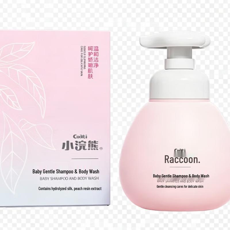 Little Raccoon Peach Extract Baby Wash & Shampoo