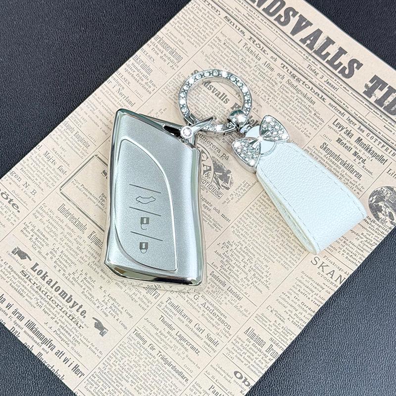 Lexus ES200/ES300h/RX300 Quicksand Silver Key Shell Protective Case