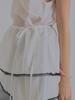 Sorry, Too Much Love Ethereal Lace Layered Sheer Wrap Skirt_White