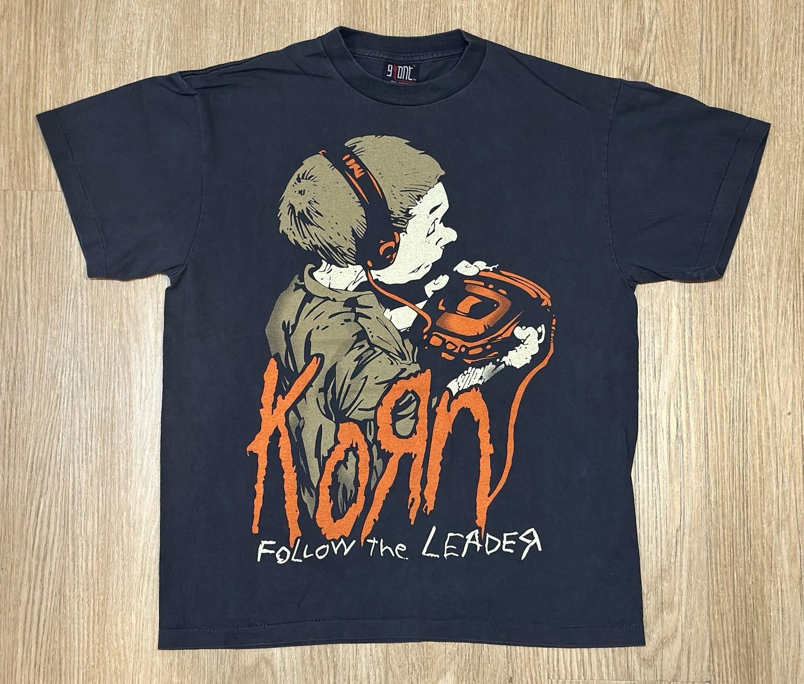 KORN vintage 1998 FOLLOW THE LEADER t shirt WALKMAN L Unisex T-Shirt XXXXL