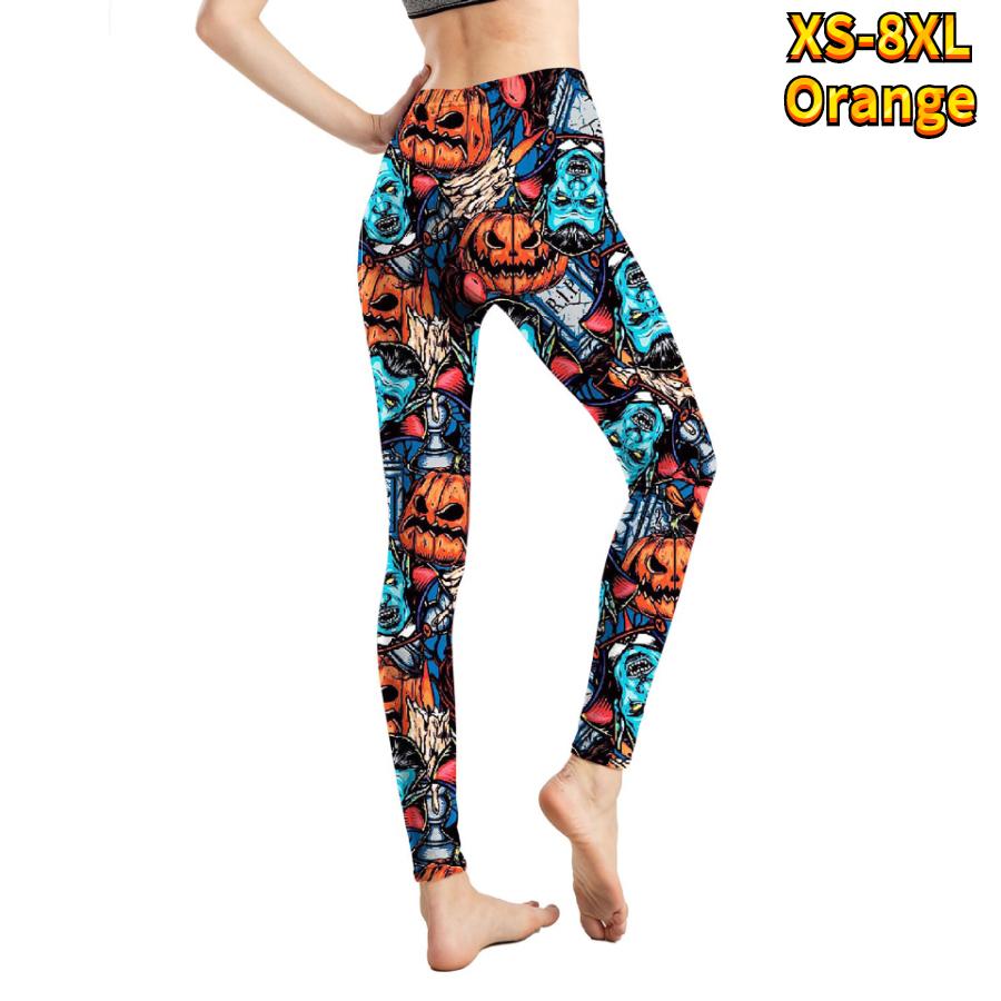 Pantaloni de yoga elastici cu imprimeuri de vrăjitoare albastre pentru femei, fitness, alergare, sală, sport, pantaloni activi