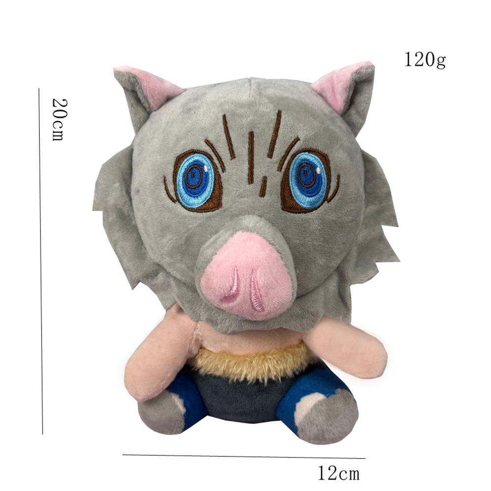Demon Slayer Plush Toys: Nezuko, Tanjiro, Giyu, Shinobu, Inosuke - 7 Styles Available