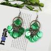 Bohemian Vintage Gorgeous Shell Earrings Long Tassel Versatile Vacation Femininity Court Earrings Ear Accessories