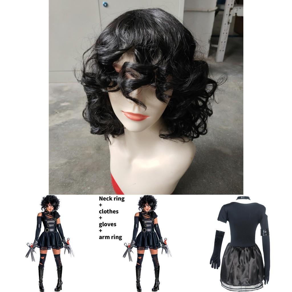 Edward Scissorhands Cosplay Costume With Polyester Fabric For Halloween Party And Theater Performance