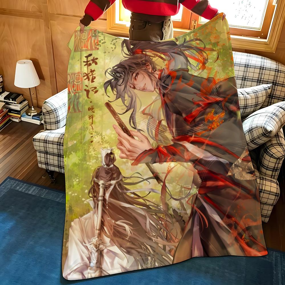 Novel G-Grandmaster O-Of D-Demonic C-Cultivation Throw Flannel Blanket Suitable for Sofas Beds Offices Travel, Camping Chairs