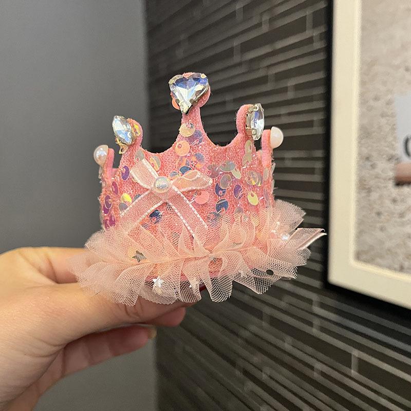 Princess Fairy Rhinestone Headband & Veil Set for Girls - Three-Dimensional Design