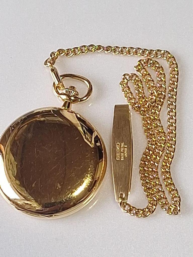 [USED] Working Seiko Pocket Watch, Prime Minister Gift, 7N07-001A