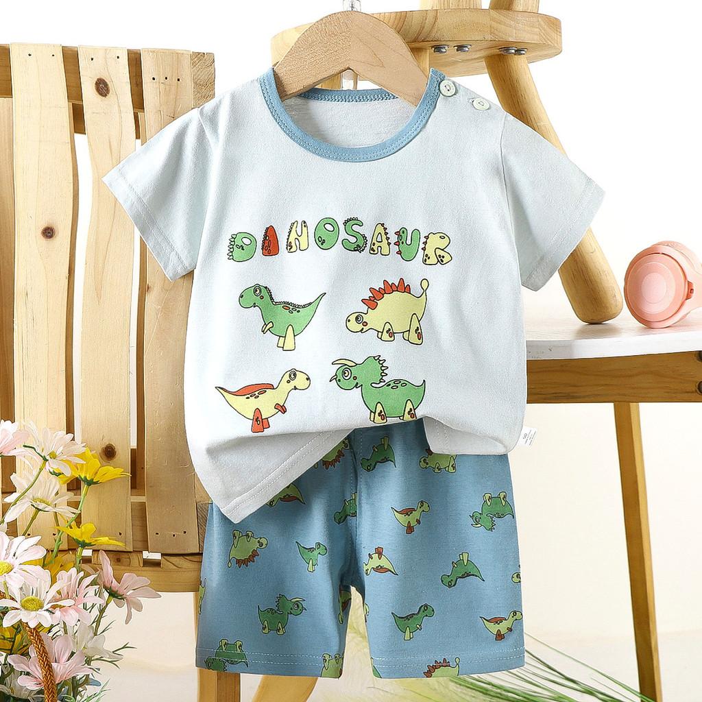 Childrens Summer Cotton Short Sleeve Tshirt And Shorts Set For Toddler Boys And Girls With Alphabet Pattern