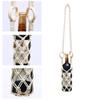 Hollow Out Hanging Bottle Net Bag Cotton Rope Wine Bottle Carrier Bohemian Water Bottle Holder Cup