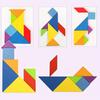 Wooden Kids Puzzle Toys Montessori Preschool Education Tangram Game Building Blocks Learning Puzzle Game Children Gifts Toy