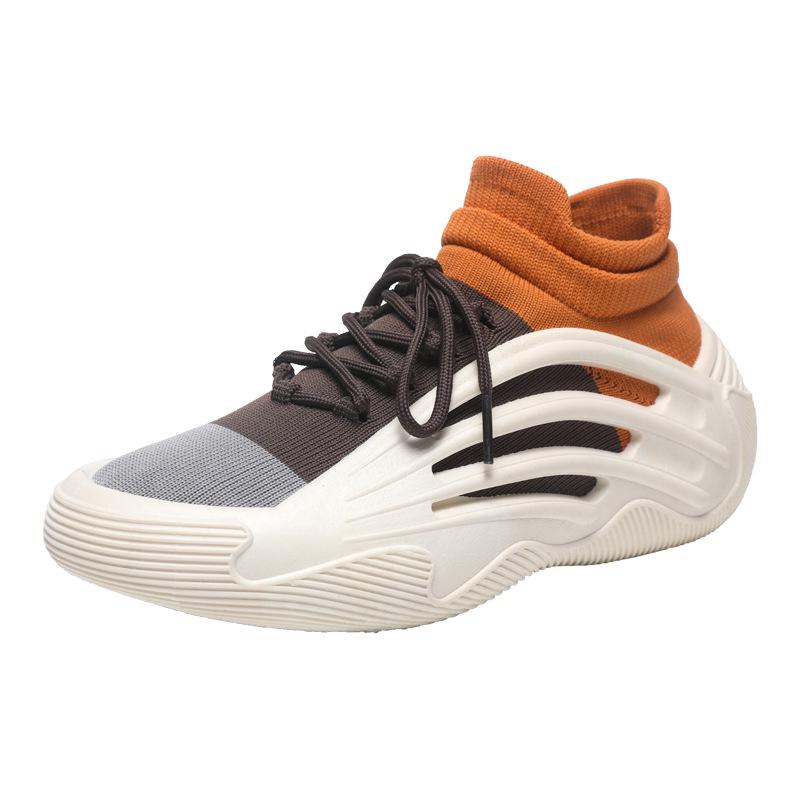 Damen Trendige Dicksohlige Flyknit Socken Schuhe - Weiche, Atmungsaktive, Lässige Frühling/Sommer Sneakers