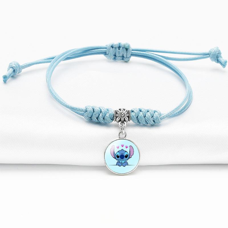 Anime Stylish Bracelet With Adjustable Blue Cord For Use Unisex