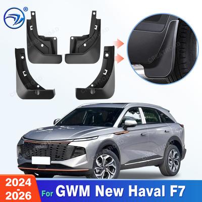 For GWM New Haval F7 2024 2025 2026 Fender Mudflaps Splash Guards Mudguards Mud Flaps Car Accessories