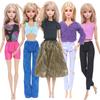 Fashion Mixed Style Outfits Colorful Wedding Party Dress T-shirt Trousers DIY Accessories Clothes for 11.5'' Doll Kids Toy