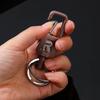 Japan-US 2186 Stainless Steel Keychain: Men's High-end Simple Gift Pendant