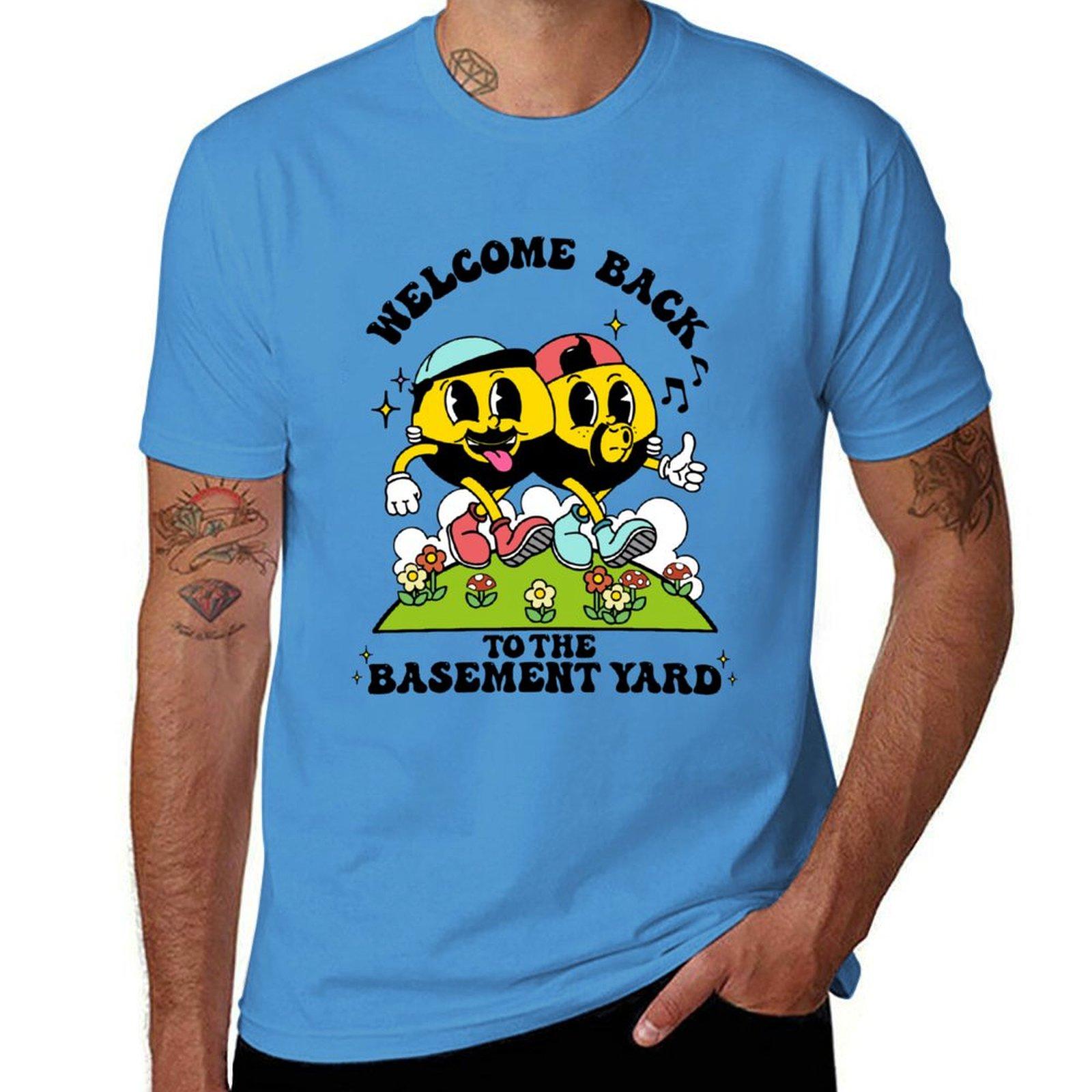 

Santagato Studios Мерч Футболка The Basement Yard одежда для валентинова дня бутик футболка на заказ мужская футболка с коротким рукавом S
