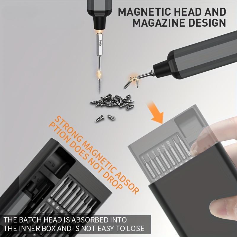 Electric Screwdriver, 68 In 1 Electric Screwdriver Kit With 64 Magnetic Bits, Precision Screwdriver Cordless Repair Tool For Phone Camera Laptop Watch