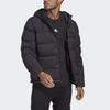 Adidas Helionic Solid Color Comfortable Warm Hooded Casual Long Sleeve Down Jacket Men Jackets Black HN5640