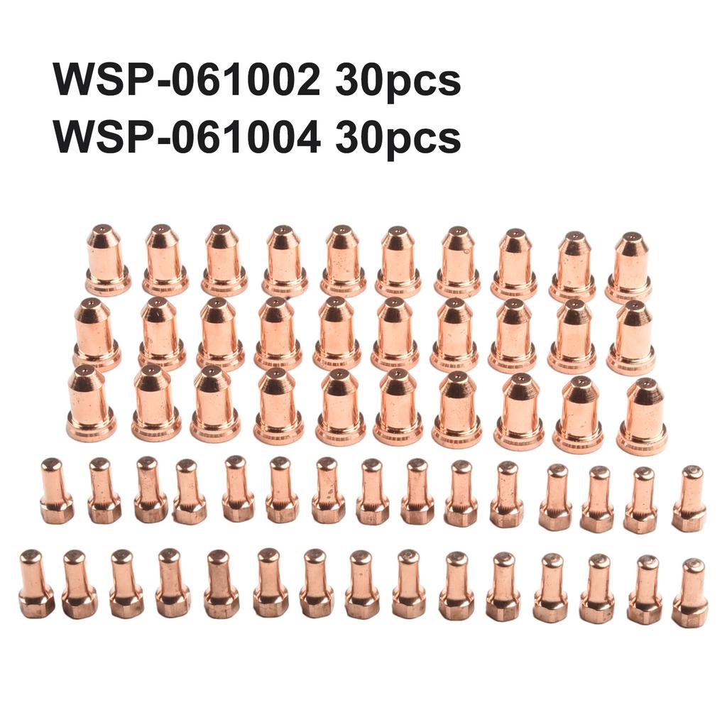 Enhance Your Welding Efficiency with PT 80 IPT 80 Plasma Cutter Torch Electrode and Tips 60pcs WS OEM Compatible Consumables