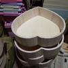 Baby Bed Set Heart Shape Box Vintage Wooden Basin Newborn Posing Gear Safe Photo Shooting Accessories For Newborn Portrait Props