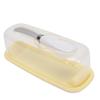 Airtight Butter Dish with Lid Cutter Food Grade PP Butter Keeper Holder Tray for Countertop and Refrigerator