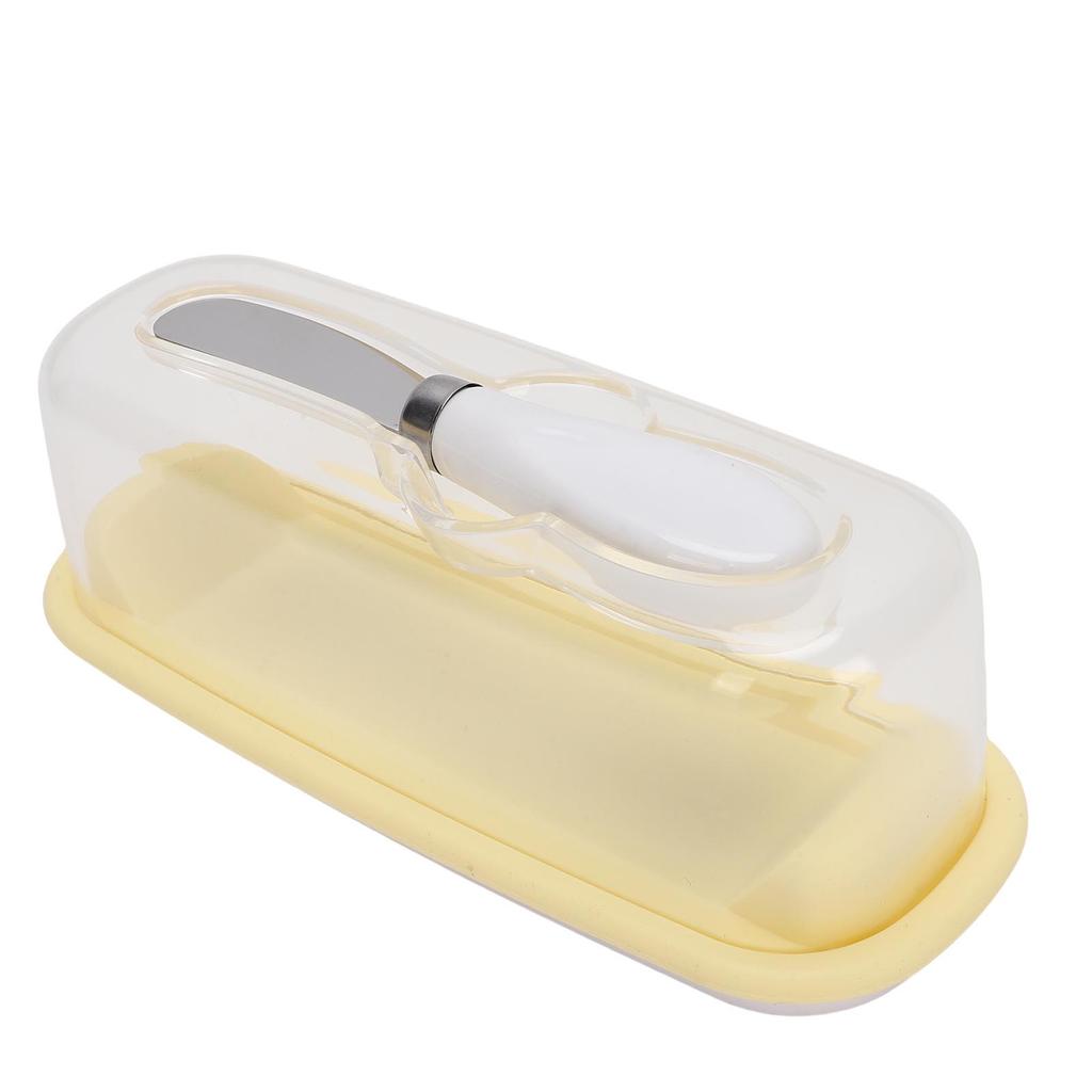Airtight Butter Dish with Lid Cutter Food Grade PP Butter Keeper Holder Tray for Countertop and Refrigerator