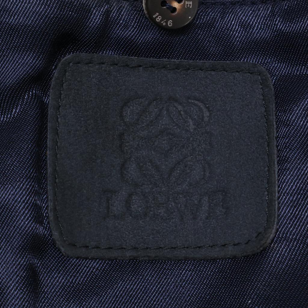 Loewe Suede Zip-Up Jacket 50 grayUsed