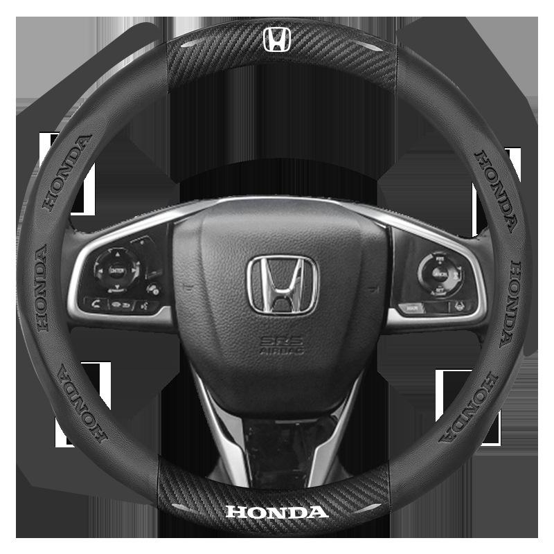 38cm Car Steering Wheel Anti-slip Wheel Cover Protective For Honda Mugen Power Civic Accords CRV Hrv Jazz CBR VTEC VFR Accessory
