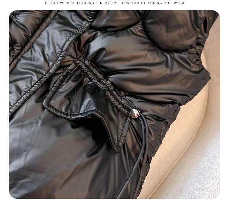 Jesienna i zimowa ciepła kurtka bez rękawów Luźna pikowana kamizelka Kobiety noszą modną kamizelkę