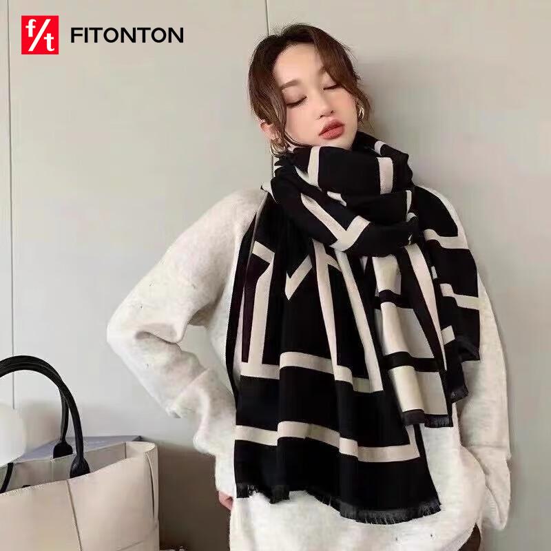 Женский теплый зимний шарф и шаль FitonTon
