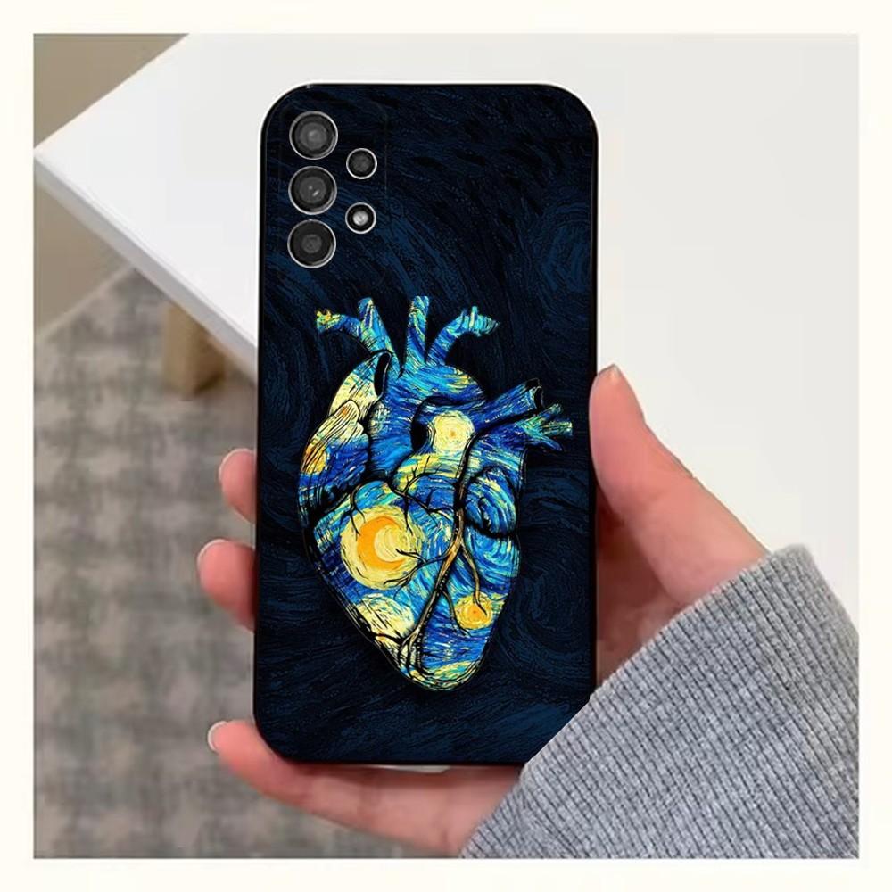 Van Gogh Art Sunflower Phone Case For Samsung S25,S24,S23,S22,S20,S21,S10,Ultra,Plus,Lite,FE,Soft Silicone Black Cover