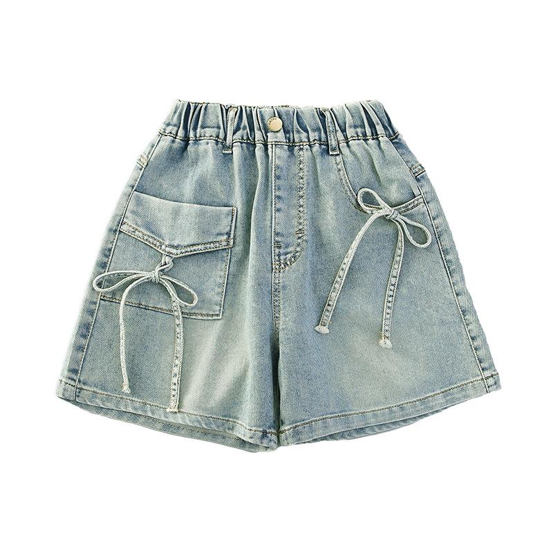 Mädchen Denim Shorts Sommer Kinder Dünne Jeans Vielseitige Sommerhosen