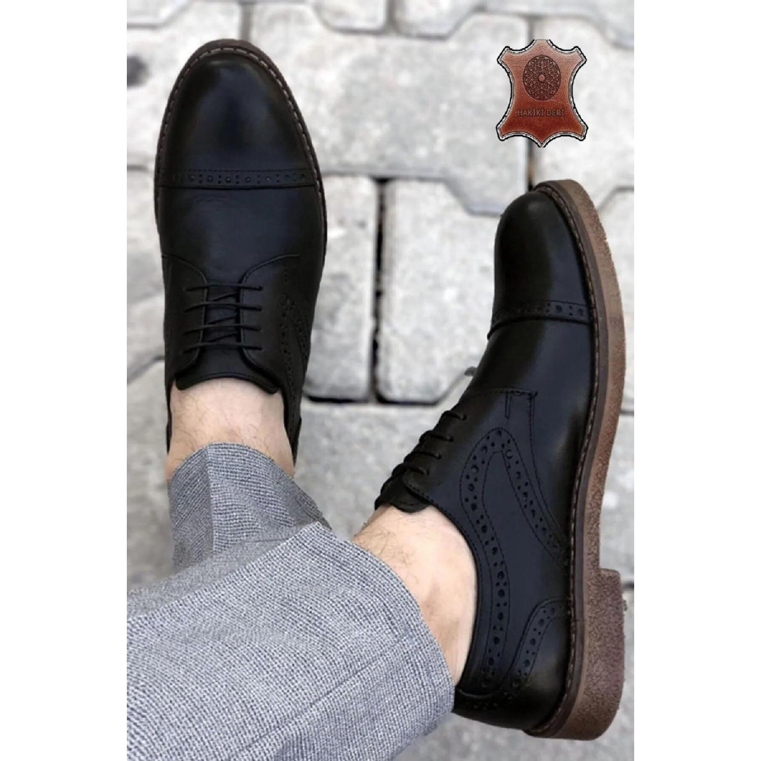 

Чоловіче класичне взуття з натуральної шкіри 40 чорний