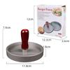 Burger Press Non-Stick Hamburger Patty Maker with Wax Paper Aluminum Burger Maker for Kitchen BBQ Grill